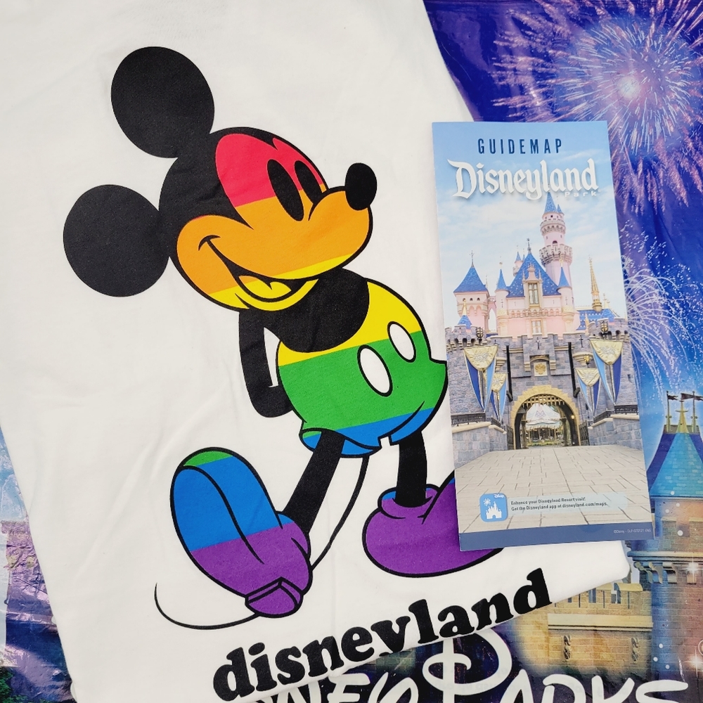 DisneyParks Disneyland Mickey Pride Rainbow Tee 2XL